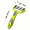 1pc 3 in 1 Julienne Peeler Slicer