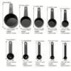 0b1f94ae3ca891e493d516316f96ab2c 10pcs/set, baking black plastic measuring cup