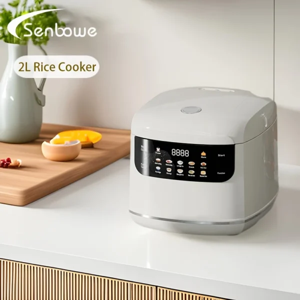 SENBOWE 2-Cup Digital Rice Cooker with Touch Screen
