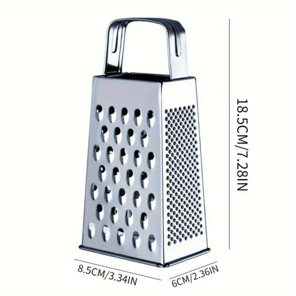 2b6db147-dca6-414f-9050-2c864ff39737 Stainless Steel 4 Sided Box Grater for Kitchen