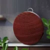 Round Red Ironwood Cutting Board
