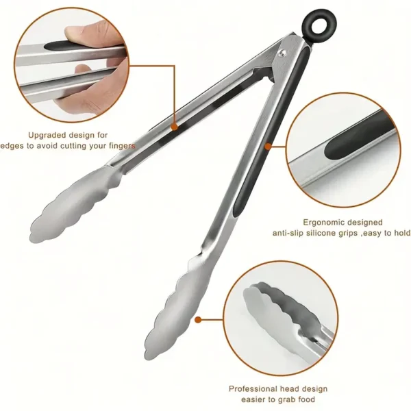Stainless Steel BBQ Tongs