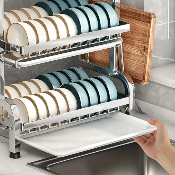 6518fff5-3975-4164-ac86-de5a1d569525 Stainless Steel Kitchen Dish Rack