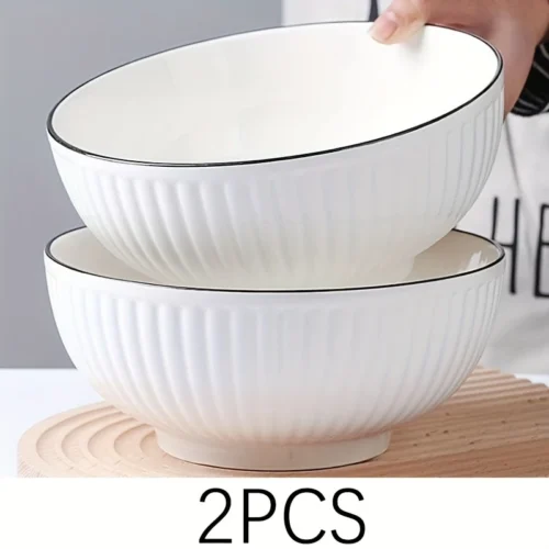 72eed95e-d988-4801-8140-f8165e6a6fa2 2pcs Ceramic Noodle Bowls