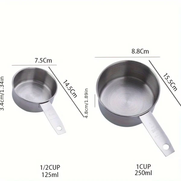731a1116-9b15-11ee-91ee-0a580a69f0b5 5pcs/Set Stainless Steel Measuring Cups
