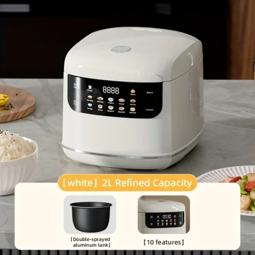 75ff3075-584d-4720-8247-c4d3bdb02b47 SENBOWE 2-Cup Digital Rice Cooker with Touch Screen