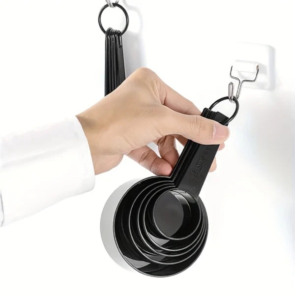 990e705bd835b1582fa4be976ecdc491 10pcs/set, baking black plastic measuring cup