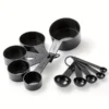 a0a8d2cd380334355e3a37459951a745 10pcs/set, baking black plastic measuring cup