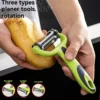 1pc 3 in 1 Julienne Peeler Slicer