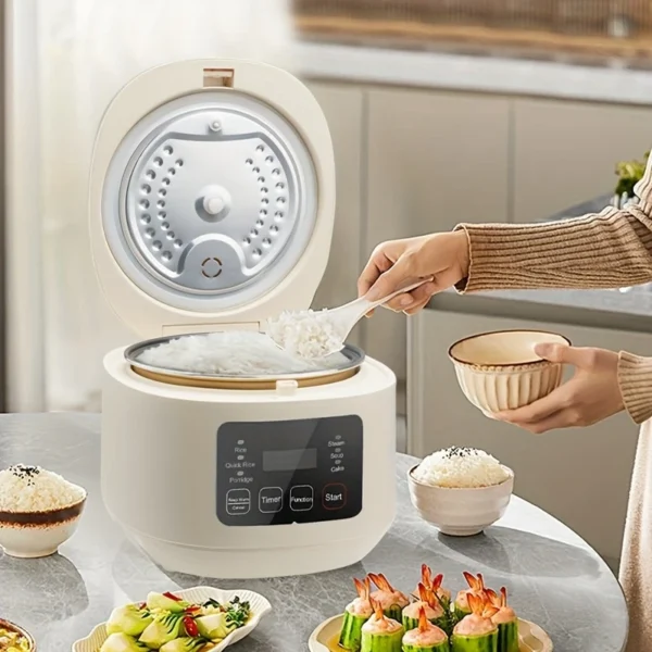 BALASHOV 3L Smart Electric Rice Cooker with 24-Hour Reservation & Keep Warm Function
